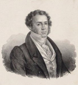 Portret van de componist Saverio Mercadante 1795-1870 door Giuseppe Gozzini