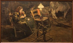 In de stal door Giuseppe Graziosi