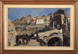 Landschap door Giuseppe Graziosi