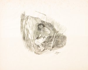 Het melken door Giuseppe Graziosi