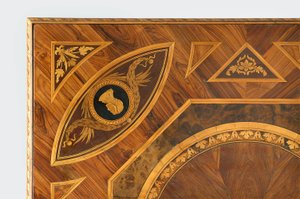 Detail van de bovenkant van een tafel