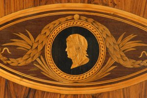 Detail van de bovenkant van een tafel