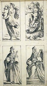 17e-eeuwse tarotkaarten door Giuseppe Maria Mitelli