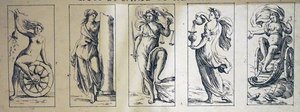 17e Eeuwse tarotkaarten door Giuseppe Maria Mitelli door Giuseppe Maria Mitelli