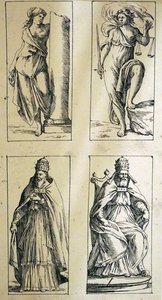 17e-eeuwse tarotkaarten door Giuseppe Maria Mitelli