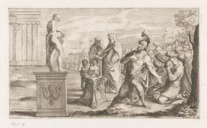 Aeneas offert aan Apollo door Giuseppe Maria Mitelli