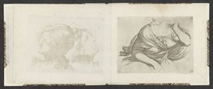 Bovenlichaam van een vrouw door Giuseppe Maria Mitelli