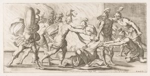 Grieken sleuren Cassandra uit de tempel