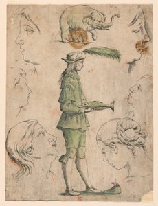 Proeven voor Vier Platen van "Alfabeto in Sogno": Letter E door Giuseppe Maria Mitelli