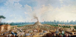 Viering bij de Cascine ter ere van Ferdinand III, De vulkaan