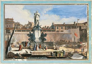 Uitzicht op Livorno: Quattro Mori monument (De Vier Moren)