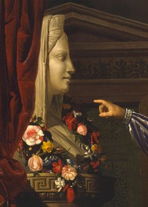 Oude man wijst Maria Luigia