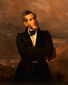 Portret van Alessandro Manzoni door Giuseppe Molteni