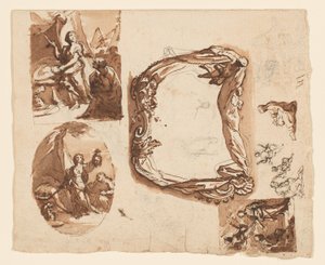 Judith en Holofernes en Andere Studies (recto); Diana en Endymion (verso)