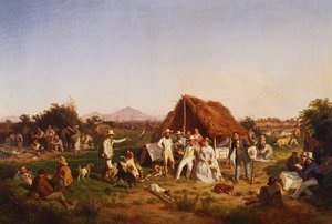 Jachtpartij met de Koninklijke Familie van Napels