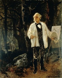 Zelfportret in het Bos van Fontainebleau