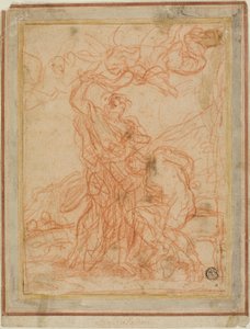 Abrahams offer (recto en verso) door Giuseppe Passeri