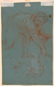Tekening, Twee studies van een man, laat 18e eeuw door Giuseppe Passeri