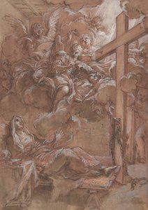 De extase van de zalige Giacinta Marescotti door Giuseppe Passeri