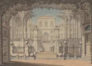 Een Turks paleis (Waarschijnlijk voor Mozarts "Ontvoering uit het Serail")