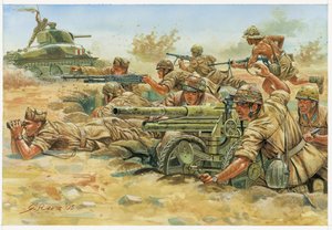 Tweede Wereldoorlog: Soldaten van de Folgore Divisie in Noord-Afrika