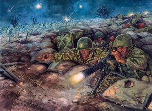 De slag bij Dien Bien Phu tussen het Franse leger en dat van de Viet Minh