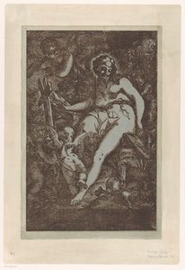 Maria Magdalena in de wildernis door Giuseppe Scolari (circle of)