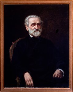 Portret van Giuseppe Verdi (1813-1901) Italiaanse componist. Bologna, civico museo musicale