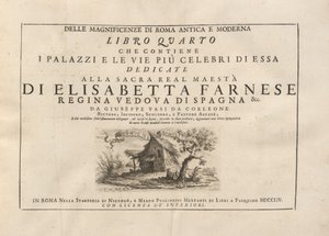 Delle Magnificenze di Roma Antica e Moderna (deel 2) door Giuseppe Vasi