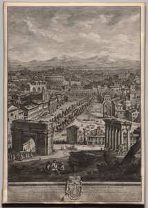 Het Campo Vaccino door Giuseppe Vasi