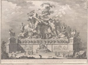De Tweede Macchina voor de Chinea van 1767: De Etna met de Smidse van Vulcanus
