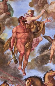 Detail van Artemis, Apotheose van Hercules