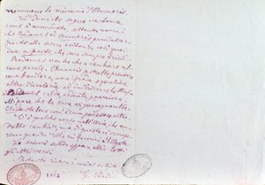 Handgeschreven brief van Giuseppe Verdi aan Aida librettist Antonio Ghislanzoni door Giuseppe Verdi
