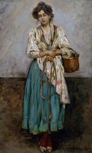Wasvrouw door Giuseppe Vizzotto Alberti