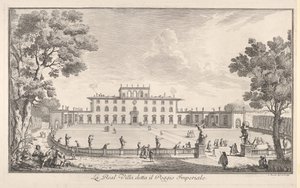 De Koninklijke Villa genaamd il Poggio Imperiale, 1744 door Giuseppe Zocchi