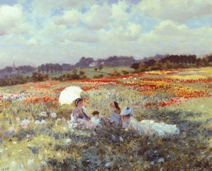 Velden bij Londen, door Giuseppe de Nittis