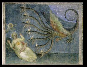 De vrouw bekleed met de zon en de zevenkoppige draak, 1360-70