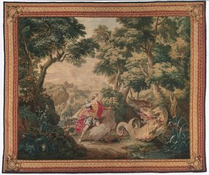 Apollo en de slang Python uit de set van Ovidius
