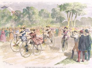 Originele Kostuums voor de Velocipede Race in Bordeaux