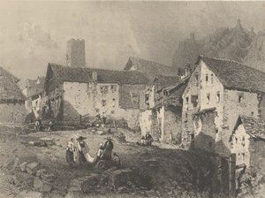 Zicht op een bergdorp, ca. 1829-33
