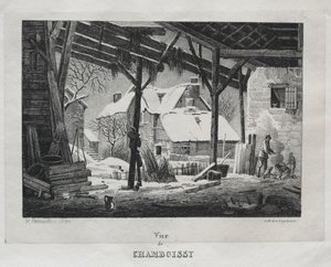 Uitzicht op Chamboissy door Godefroy Engelmann