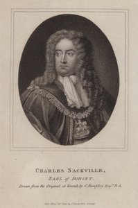 Charles Sackville, 6e graaf van Dorset, Engelse dichter en hoveling door Godfrey (after) Kneller