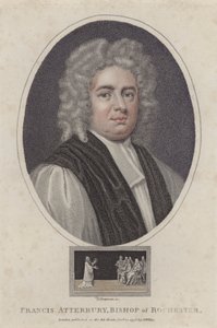 Francis Atterbury, bisschop van Rochester (gekleurde gravure)