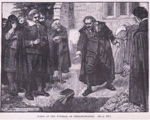 Scène bij de begrafenis van Chillingworth AD 1644