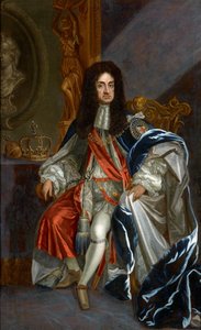 Portret van Karel II van Engeland (1630-1685), in de gewaden van de Orde van de Kousenband
