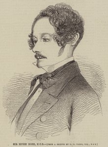 Sir Hugh Rose, KCB door Godfrey Thomas Vigne