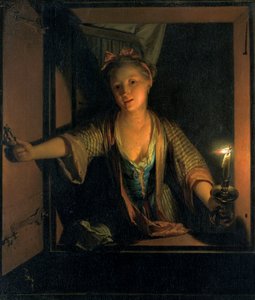 Een meisje bij het raam, 1663-1700