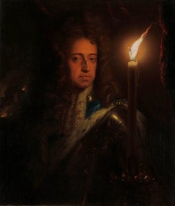 Portret van Willem III (1650-1702), Prins van Oranje, Stadhouder en vanaf 1689 Koning van Engeland