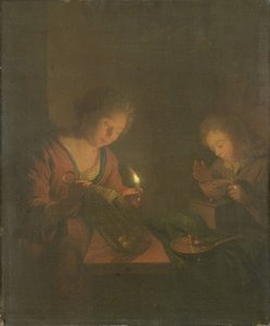  door Godfried Schalken or Schalcken