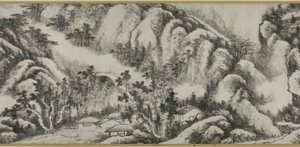 Landschap door Gong Xian